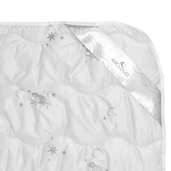 Ковдра зима MERINO WHITE 1,40х2,05 у сумці (AR CLOUD) ( ковдра з бейкою 1,4*2,05 мікрофібра Merinos White/ 274/ вовнопон 300/ бейка Merinos White/ у сумці)