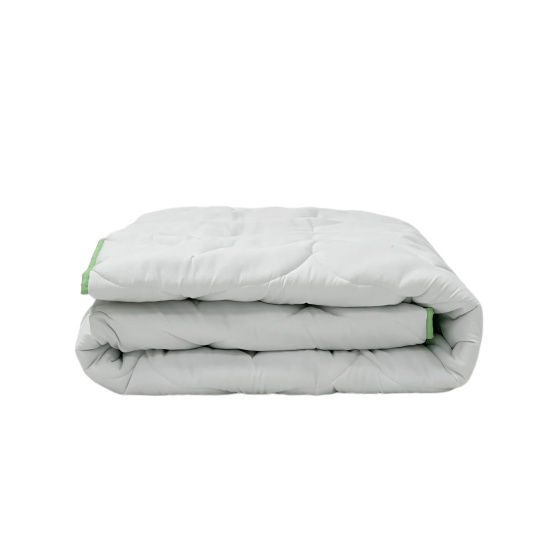 Ковдра зима ALOE VERA 1,40х2,05 у сумці (AR CLOUD ( ковдра 1,4*2,05  мікрофібра Plain White Аloe vera/ SKOBA 40/ силікон 350/стрічка зелена/ у сумці)