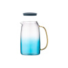 AR2616BA Глечик Ardesto Blue Atlantic з кришкою, 1600 мл, боросилікатне скло, силікон