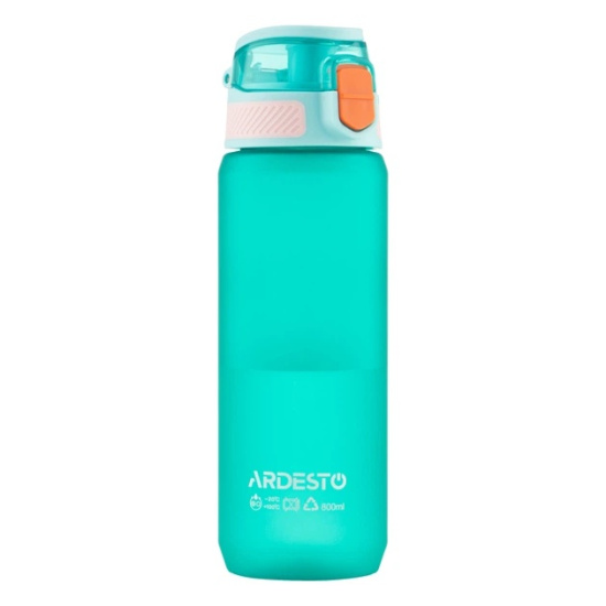 AR2281MB Пляшка для води Ardesto Matte 800мл, пластик, блакитний