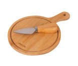 AR0935 Набір для подачі сиру Ardesto Midori, 2 предмети, 19.5х14х0.8см, бамбук, нержавіюча сталь