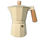 GU-1006-6 Гейзерна кавоварка Delio GUSTO, 6 чашок