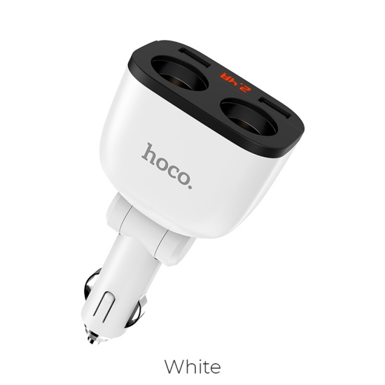 АЗУ авто зарядка HOCO Z28 Power ocean 2USB LED 3.1A