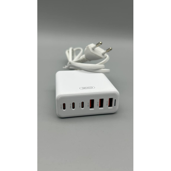 СЗУ XO. L133 75W GaN 3 USB +3 TYPE-C Desktop Fast Charger 1.5м