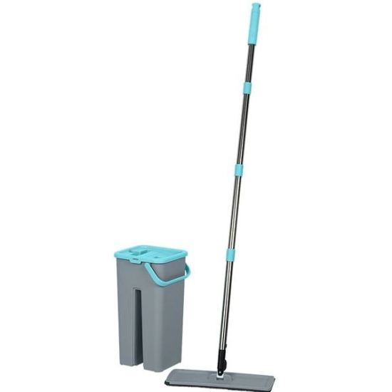 Швабра з відром для прибир. IDEA HOME DS-342C Grey-Blue /НАБІР/ 4 л 120 см