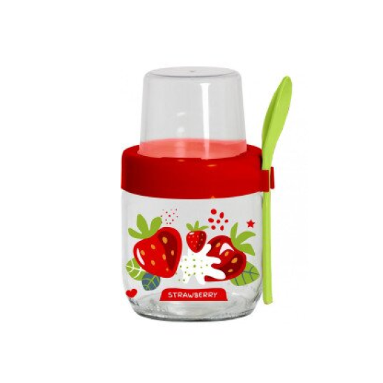 Банка HEREVIN Fruit-Yoghurt с ложкой и контейнером 0.425 л 131615-000