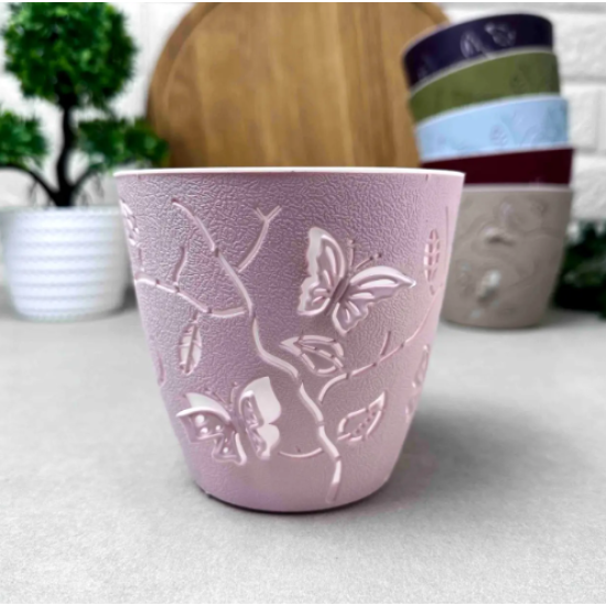 "PLAST ART" (ALY-102) Горщик д/квітів 3D 1,4Л (60) (мікс)