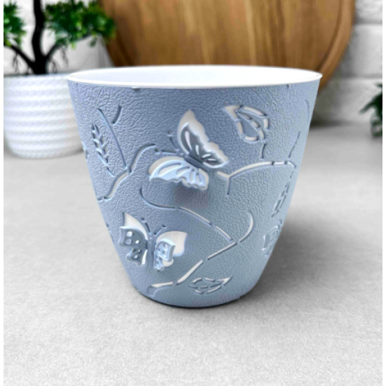 "PLAST ART" (ALY-102) Горщик д/квітів 3D 1,4Л (60) (мікс)