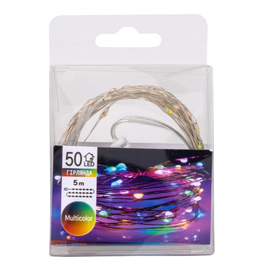Гірлянда "Роса" 50 LED, різнокольорова, 5 м, від USB 9133-007