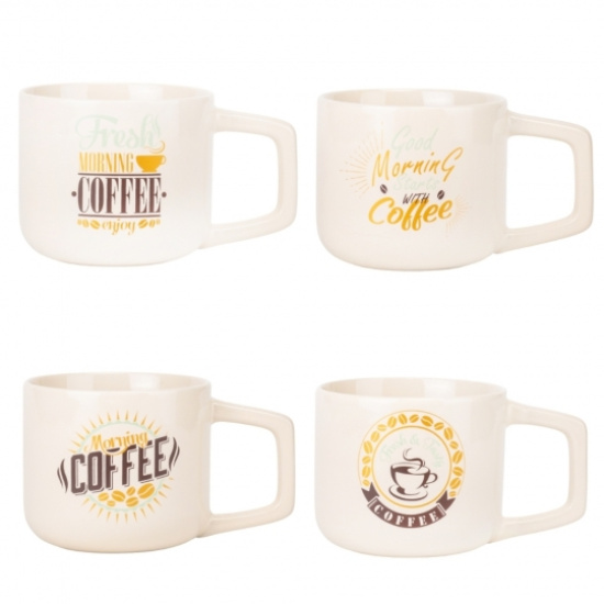 9194-001 Кружка "Morning Coffee Vibes", 400 мл * Рандомний вибір дизайну