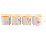 SH25013  Кухоль  фарф. 300 мл  PINK LOVE,  кол. кор. 6911100000