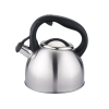 ZB-K2.5 L B  Чайник нерж. 2,5 л  зі св. мет.криш. чорна  ручка