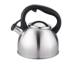 ZB-K2.5 L B  Чайник нерж. 2,5 л  зі св. мет.криш. чорна  ручка