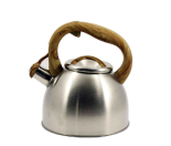 ZB-K2.5 L W Чайник нерж. 2,5 л  зі св. мет.криш. коричн.  ручка