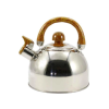 ZB 001/2   Чайник нерж. 2,0 л  зі св. нерж.криш. коричнева ручка