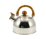 ZB 001/2   Чайник нерж. 2,0 л  зі св. нерж.криш. коричнева ручка