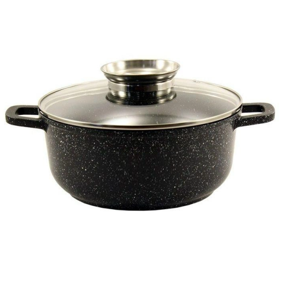 BL-0320  Каструля кр. 2,3 л алюм. з скл.кр. МАРМУР, інд.