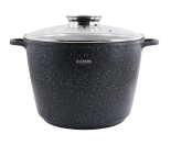 BL-0628  Каструля  кругла 10 л  алюм. з скл. кр. глибока  МАРМУР, індукц. 7615108000