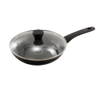 QD-F0328 B - L Сковорода d.28 см  h.5,8 см алюм. з скл.кришкою 7615108000