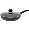 QD-F0326 B - L Сковорода d.26 см  h.5,8 см алюм. з скл.кришкою 7615108000