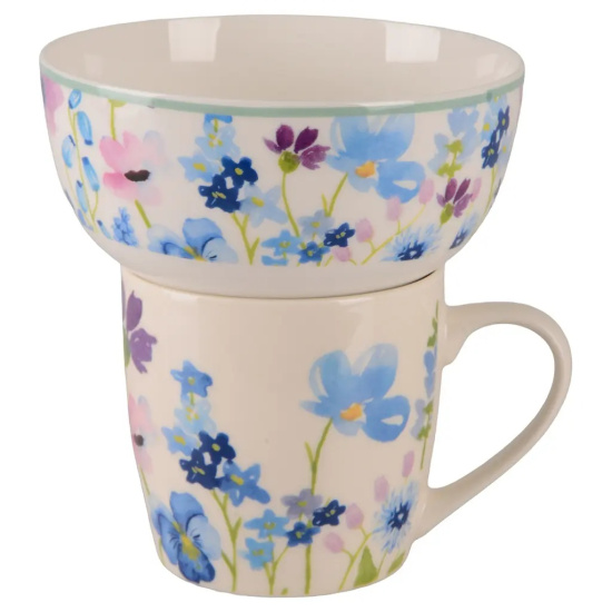 Столовий набір Limited Edition FLOWERS BLUE /2 пр.