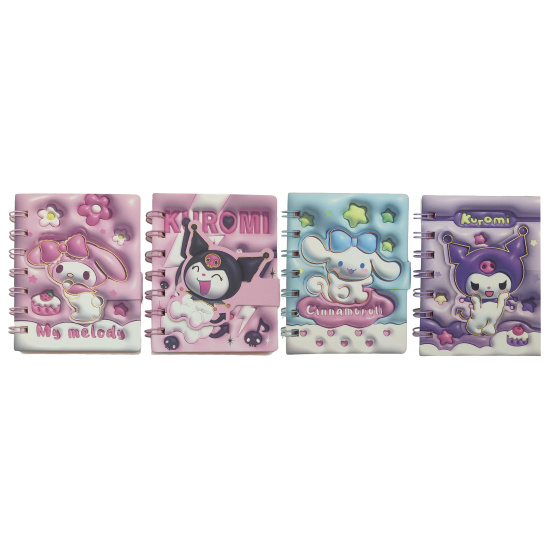 Блок.на спір. 80л."Друзі Kuromi-3D" 8,2*10,5см 4в.(20*24), 169,04007 (66100-7)