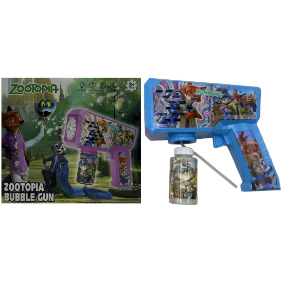Пістолет для Мильних пузирів Bubble Gun "Зверополіс" 16*15см в кор.,2кол. (1*96), 3 058,0032 (3-23)