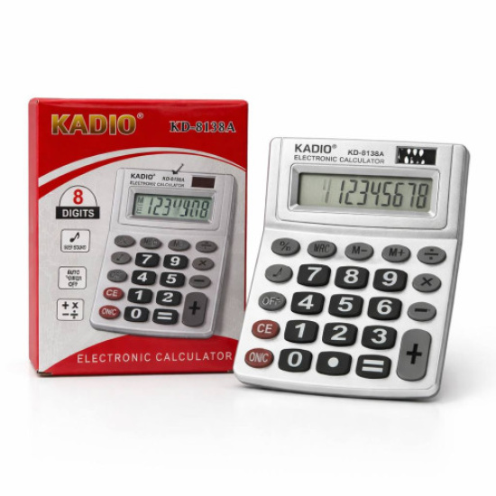 Калькулятор серед. розм. (11.3*14.3)см на 1бат. 1130 в бум. кор. №NKD-8138A (120)