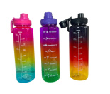 Пляшка для води пл. 1000мл з пл. руч. в кл.(28*7,5)см №XL-72 (60)