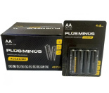 Батарейка LR06 Plus minus в 4шт на блистері ALKALINE POWER №BPM-4LR06, 48 шт в упак (960)