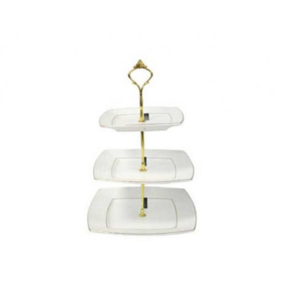 0128-А Фруктовниця фарф. біла 3-яр./6,5/8/9"/  Снігова Королева 6911100000