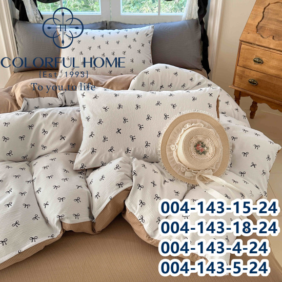 Постіль Муслін COLORFUL HOME "200*230" (004-143-4-24) на резинці