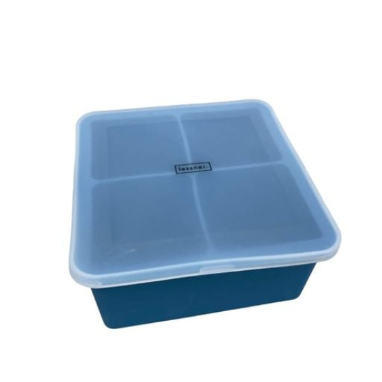 Lessner.Sky Blue.Форма для льоду з кришкою силікон 13х13х6см 10312
