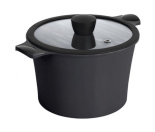 Каструля RINGEL Zitrone Black 24x16.2 см (5.8л) з кришкою RG-2108-24/2 BL