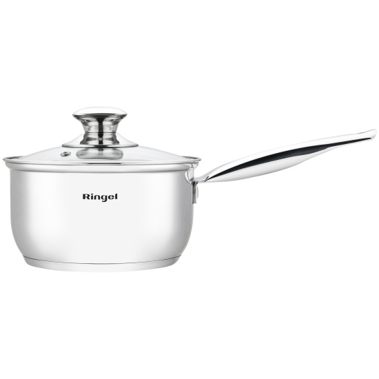 Ківш RINGEL Grey line 16 см (1.6л) з кришкою нерж RG-4019-16