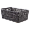 Корзина VIOLET HOUSE 0504 №4 Ажур DARK GREY б/кр. 14 л
