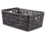 Корзина VIOLET HOUSE 0504 №4 Ажур DARK GREY б/кр. 14 л