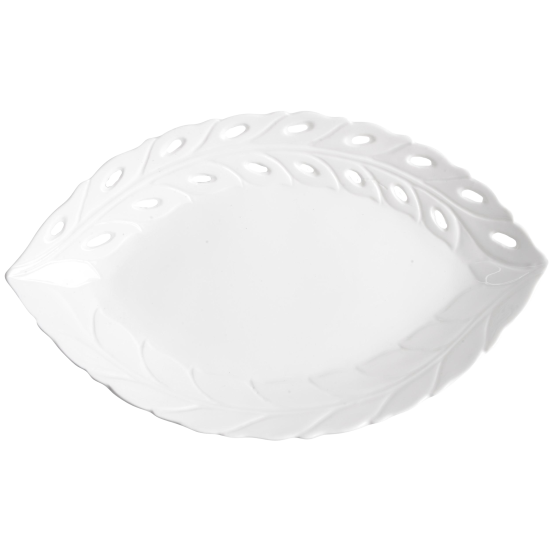 Блюдо LED LEAF LACE / овал. 30х19 см