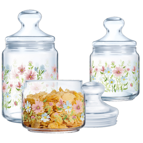 Банка LUMINARC CLUB THE CUTE /НАБІР/3х0.5, 0.75, 1 л
