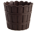 Горщик для квітів VIOLET HOUSE 1054 BAMBOO COFFEE із дренажем 1.2 л.