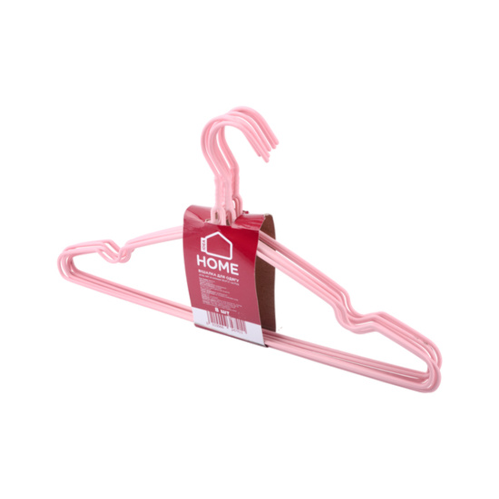 Вешалка IDEA HOME д/од. мет. в силіконі 39,4*21 см (8 шт) Pink