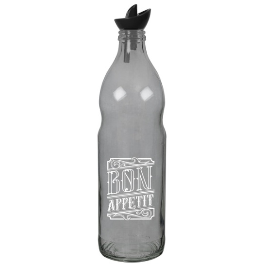 Пляшка д/олії HEREVIN Transparent Grey/ 1 л