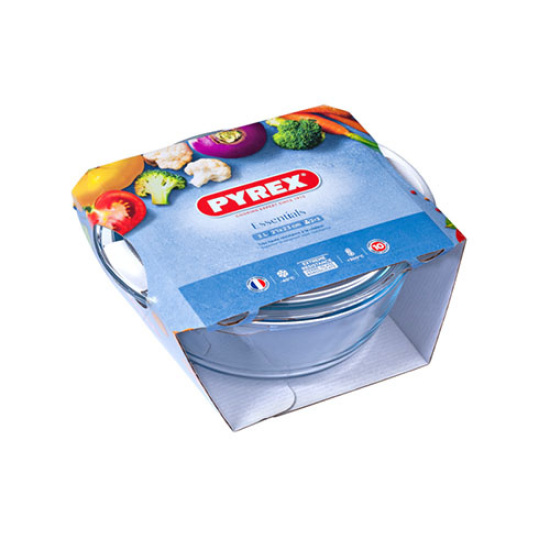 Каструля с/к PYREX ESSENTIALS кругл. 2.2л+0.8л упак