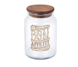 Банка HEREVIN Bon Appetit з дерев. кришкою 1.4 л