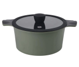 Каструля RINGEL Zitrone Olive 24x12 см (4.2л) з кришкою RG-2108-24/1/OL