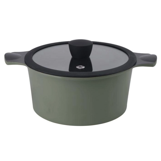Каструля RINGEL Zitrone Olive 24x12 см (4.2л) з кришкою RG-2108-24/1/OL