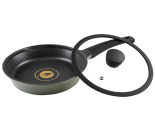 Сковорода RINGEL Zitrone Olive 24см з кришкою RG-2108-24/OL