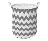 Корзина IDEA HOME LY-03 круг. ткан. з/кр Zig Zag 35х45 см