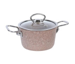 OMS Каструля алюмін.антипригар. D=14см 0,9л. коричн-й (OMS 3111S-14-0,9л-Brown)