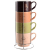 Чашка LIMITED EDITION MORNING COFFEE /НАБІР/4х340 мл на мет.підст B248-E0963